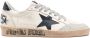 Golden Goose Blauwe Schrijvende Kalfsneakers White Heren - Thumbnail 1