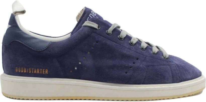 Golden Goose Blauwe Starter Sneakers Blue Heren