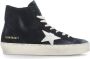 Golden Goose Blauwe Suède Hoge Top Sneakers Blue Dames - Thumbnail 1