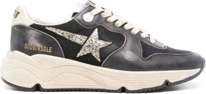 Golden Goose Blauwe Suède Kalf Ster Sneakers Blue Dames