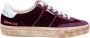 Golden Goose Bordeaux Fluweel Sneakers Ronde Neus Purple Dames - Thumbnail 1