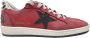 Golden Goose Bordeaux Zwart Glitter Ster Sneakers Red Heren - Thumbnail 1