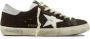 Golden Goose Bruine Leren Sneakers met Witte Details Brown Heren - Thumbnail 1