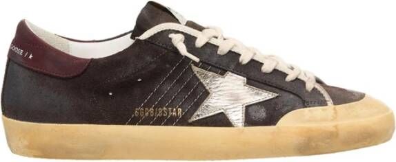 Golden Goose Sneakers Super-Star Penstar Classic Met Lijst Brown Heren