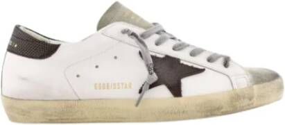 Golden Goose Bruine Ster en Hiel Sneakers White Heren