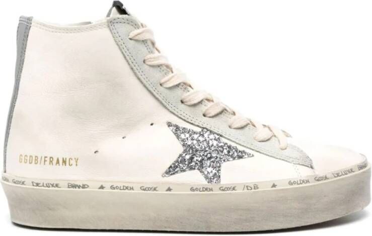 Golden Goose Casual Witte Leren Sneakers White Dames