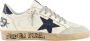 Golden Goose Leren Veterschoenen Platte Rubberen Zool White Heren - Thumbnail 6