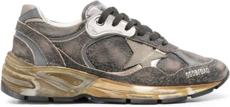 Golden Goose Dad-Star Sneakers met Vetersluiting Black Dames