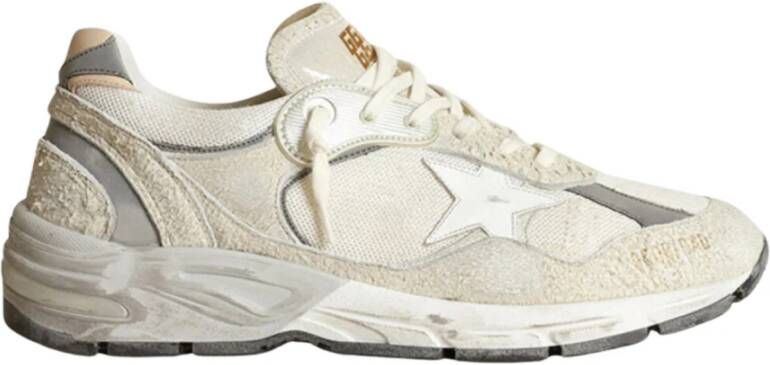 Golden Goose Dad-Star Wit Zilver Sneakers White Heren