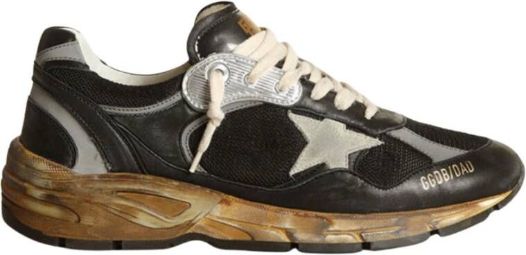 Golden Goose Dad-Star Zwart Zilver IJs Sneakers Black Heren