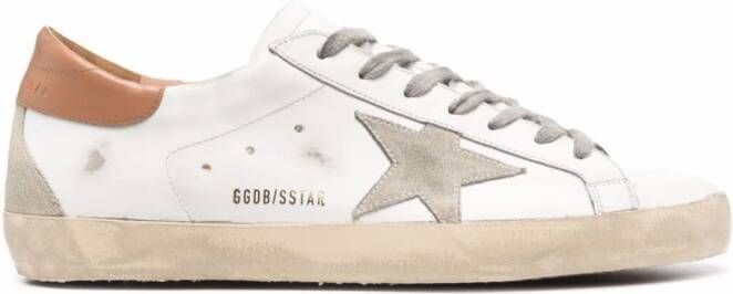 Golden Goose Distressed Super-Star lage sneakers White Heren