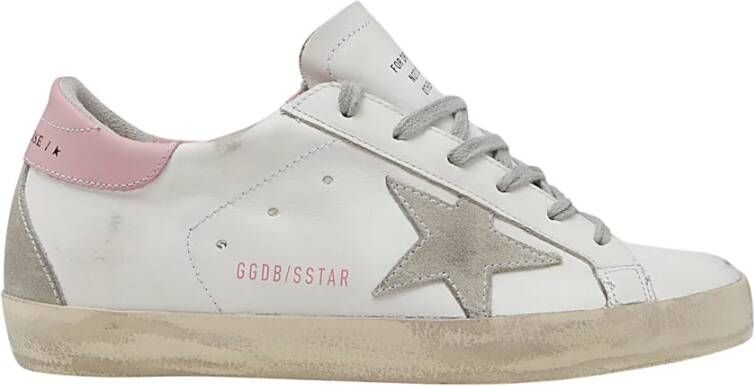 Golden Goose Sneakers met versleten effect en sterrenlogo Beige Dames