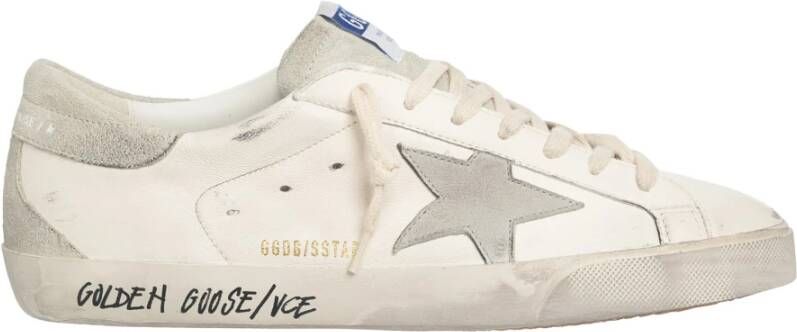 Golden Goose Eenvoudige Superstar Sneakers White Heren