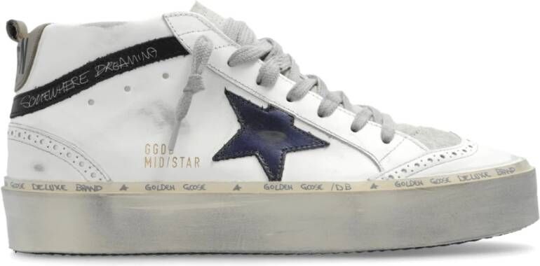 Golden Goose Enkellaagse sneakers 'Hi Mid Star Classic' White Dames