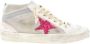 Golden Goose Fuchsia Glitter Mid Star Sneakers Gray Dames - Thumbnail 1