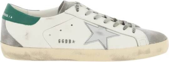 Golden Goose Gebruikt-effect Super-Star sneakers met gelamineerde ster White Heren