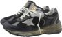 Golden Goose Gebruikte Look Sneaker met Zilveren Canvas Ster Black Dames - Thumbnail 16