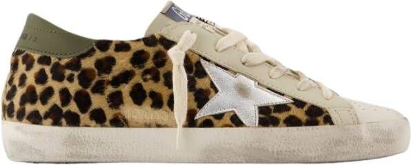 Golden Goose Gedrukte Leren Sneakers met Messing Details Multicolor Dames