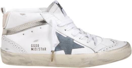 Golden Goose Gelamineerd leren golf suède sneakers White Dames