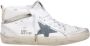 Golden Goose Gelamineerd leren golf suède sneakers White Dames - Thumbnail 1