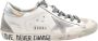 Golden Goose Gelamineerde Borduurwerk Sneakers Wit Zilver White Dames - Thumbnail 1