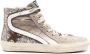 Golden Goose Gelamineerde Glitter High Top Sneakers Beige Dames - Thumbnail 1