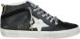 Golden Goose Gelamineerde Mid Star Stella Sneakers Black Dames - Thumbnail 1