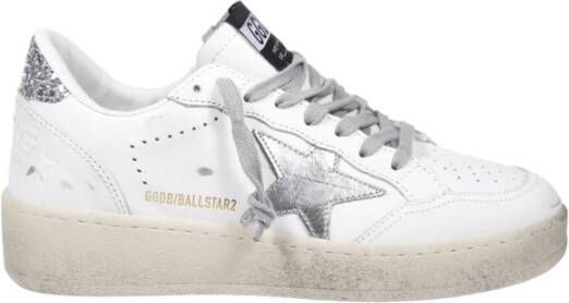 Golden Goose Gelamineerde ster glitterhak sneakers White Dames