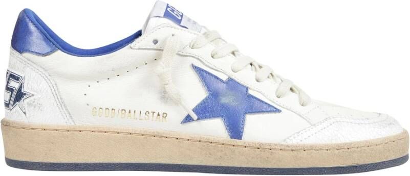 Golden Goose Gelamineerde ster hiel barst spoor sneakers White Heren