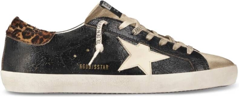 Golden Goose Gelamineerde Suède Ster Sneakers Black Heren