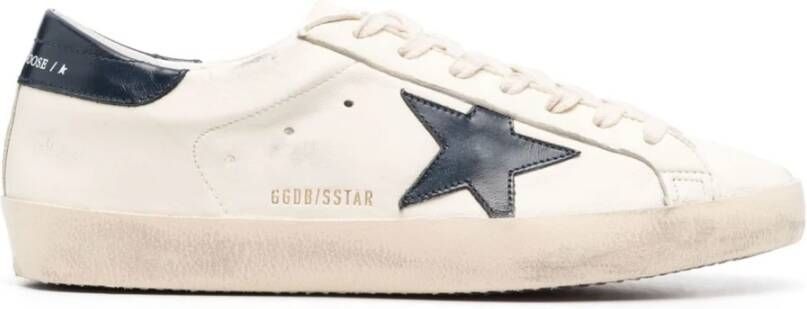 Golden Goose Glanzend leren ster- en haksneakers Beige Heren