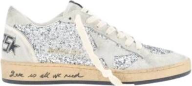 Golden Goose Glitter Ball Star Sneakers Gray Dames