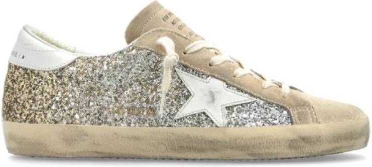 Golden Goose Glitter Beige Sneakers Multicolor Dames