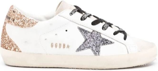 Golden Goose Glitter Hiel Sneakers White Dames