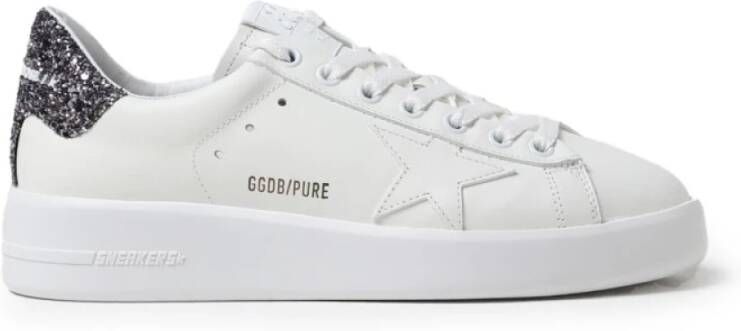 Golden Goose Glitter Hiel Witte Sneakers White Dames