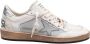 Golden Goose Glitter Leren Sneakers Wit Zilver Gray Dames - Thumbnail 1