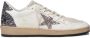 Golden Goose Glitter Sneakers met Gebarsten Leren Neus White Dames - Thumbnail 7