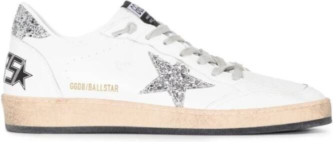 Golden Goose Glitter Star Heel Nappa Upper Schoenen White Dames