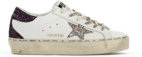 Golden Goose Glitter Star Leren Sneakers White Dames