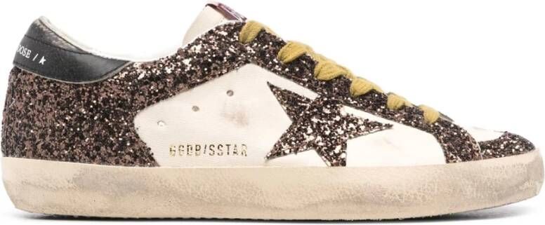 Golden Goose Glitter Star Sneakers Wit White Dames