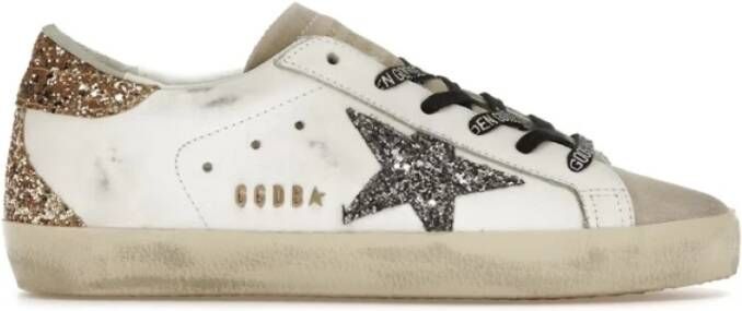 Golden Goose Glitter Star White Sneakers White Dames