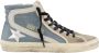 Golden Goose Low-Top Sneakers Dames Slide Wave in blauw - Thumbnail 11