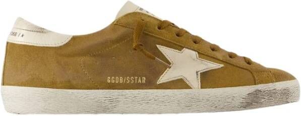 Golden Goose Gouden Ster Leren Sneakers Bruin Brown Heren