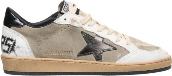 Golden Goose Grijze Ball Star Sneakers Gray Heren