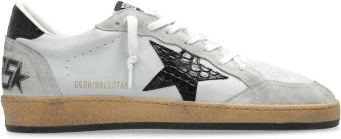 Golden Goose Grijze Leren Sneakers Gray Heren