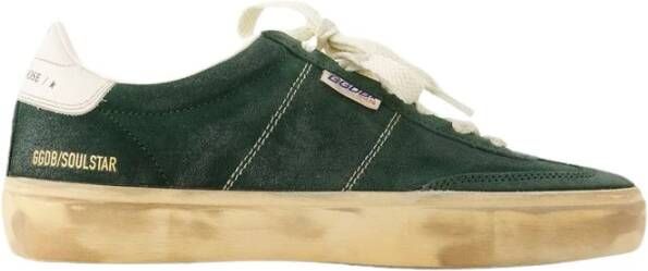 Golden Goose Groene Leren Sneakers Soul Star Green Dames