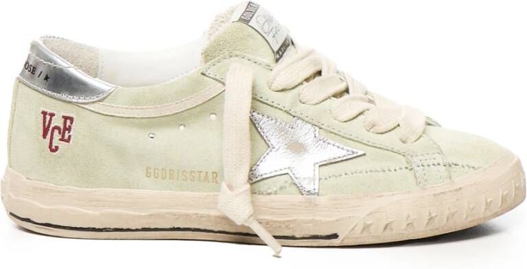 Golden Goose Groene Suède Sneakers met Logodetail Green Dames