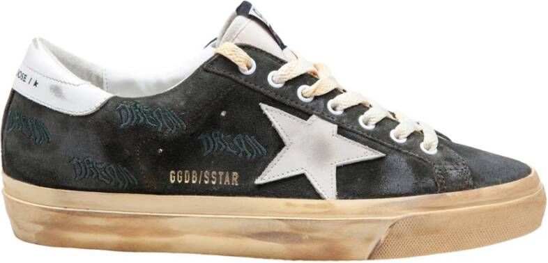 Golden Goose Groene Suède Vintage Sneakers Green Heren