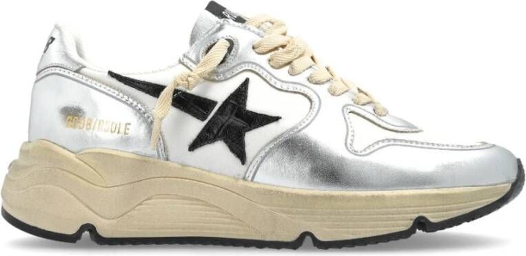 Golden Goose Low-Top Sneakers Running Sneakers Leather Silver in wit