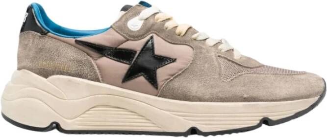 Golden Goose Hardloopschoen Nylon Suède Sneakers Beige Heren